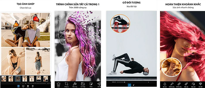 PicsArt là app chỉnh sửa màu ảnh đẹp