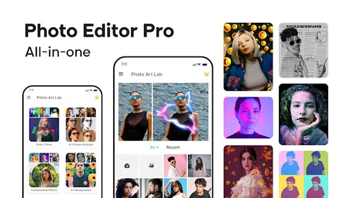 Photo Lab Picture Editor sở hữu nhiều hiệu ứng sáng tạo