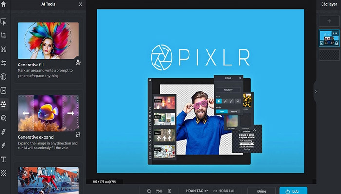 Pixlr giúp chỉnh sửa ảnh nhanh chóng