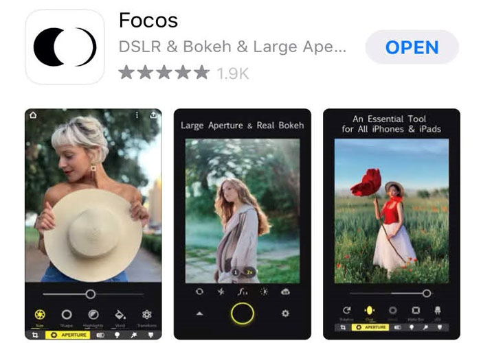 App chỉnh hình đẹp cho iPhone Focos