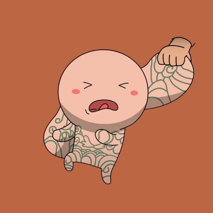 Avatar Thỏ Bảy Màu xăm hình, giang hồ