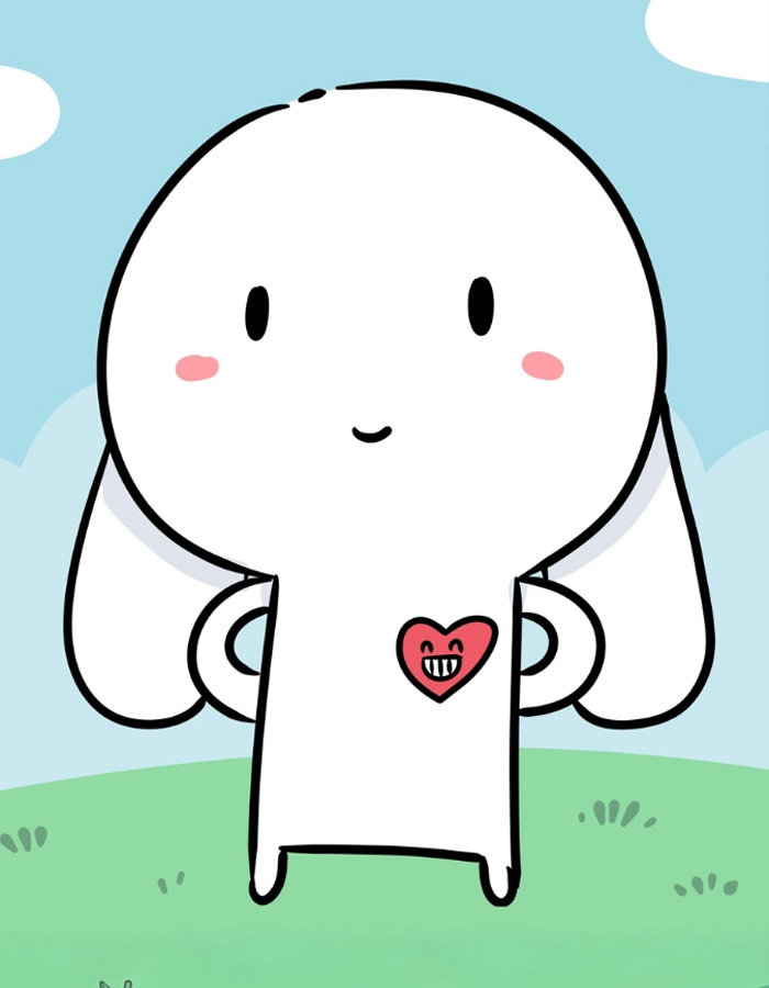 Mẫu avatar Thỏ Bảy Màu cute, meme
