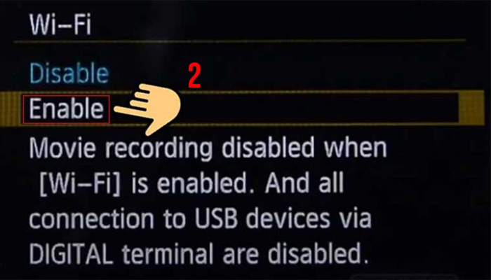 Kích hoạt wifi
