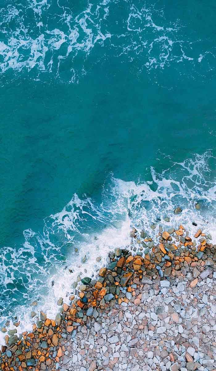 ảnh biển màu pastel