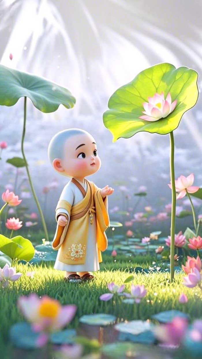 avatar chú tiểu chibi cute