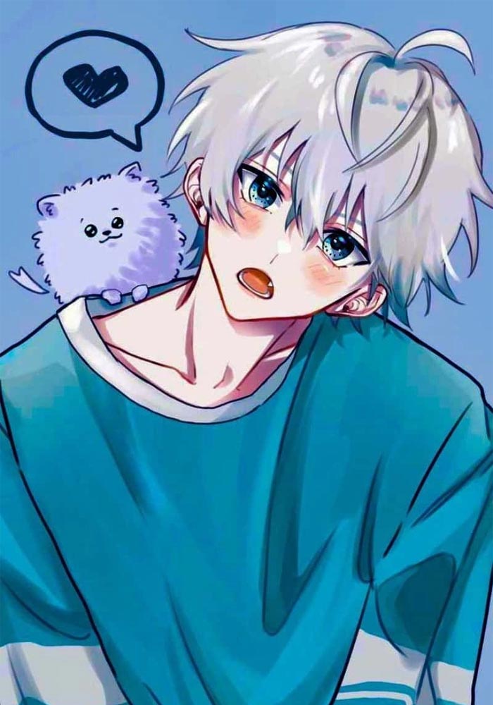 Avatar anime nam cute buồn