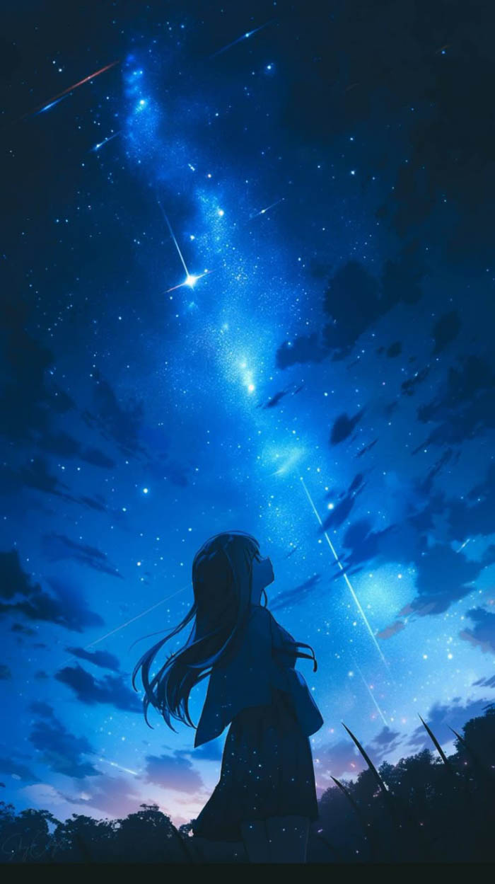avatar bầu trời galaxy