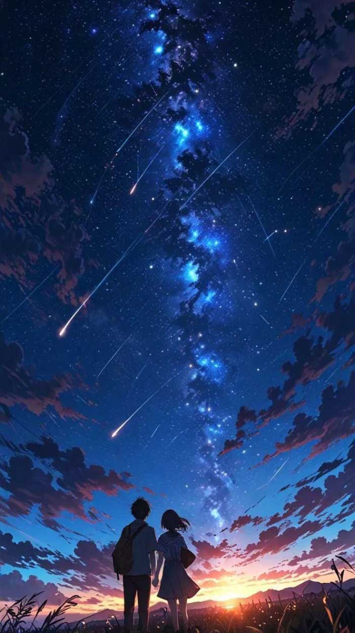 avatar bầu trời màu tím