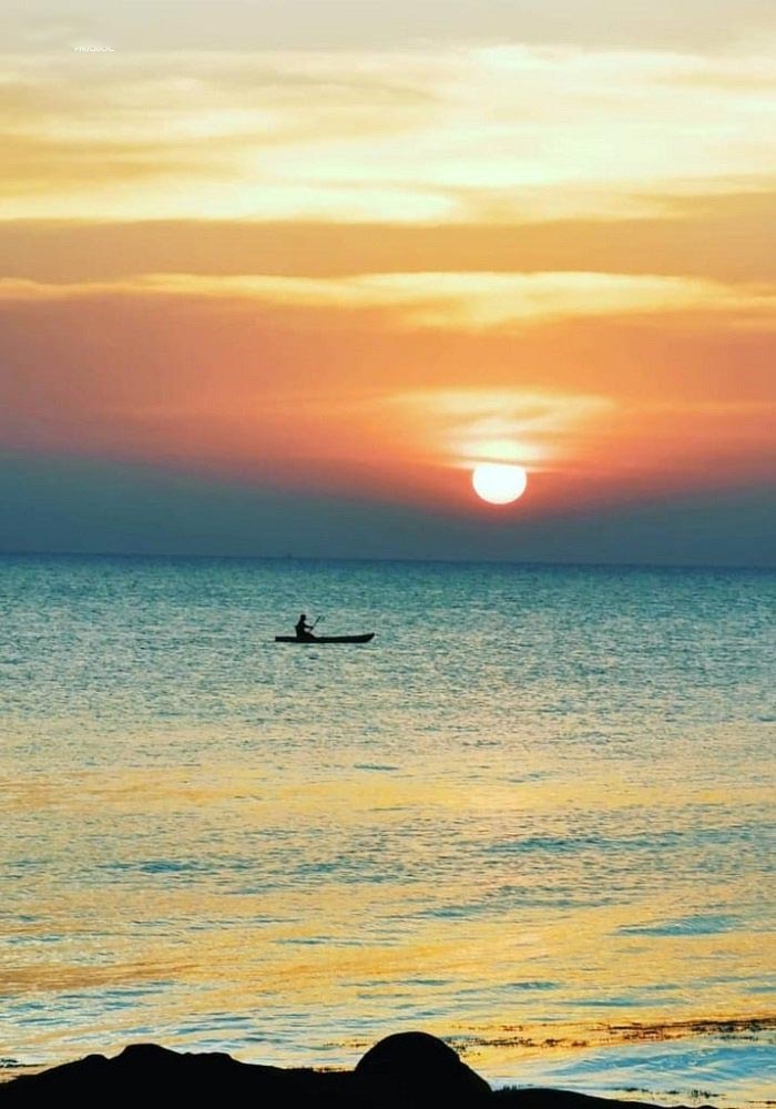 avatar cặp đôi hoàng hôn trên biển