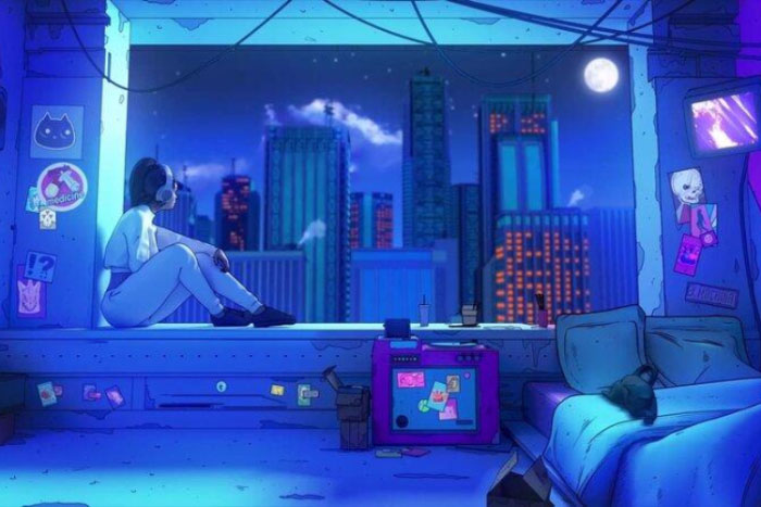avatar chill bầu trời
