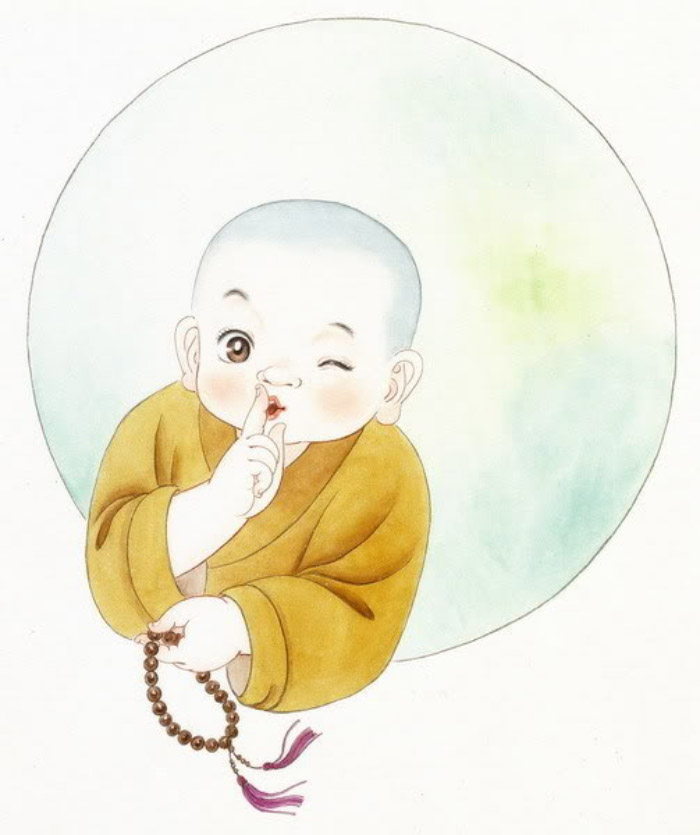 avatar chú tiểu ngồi thiền