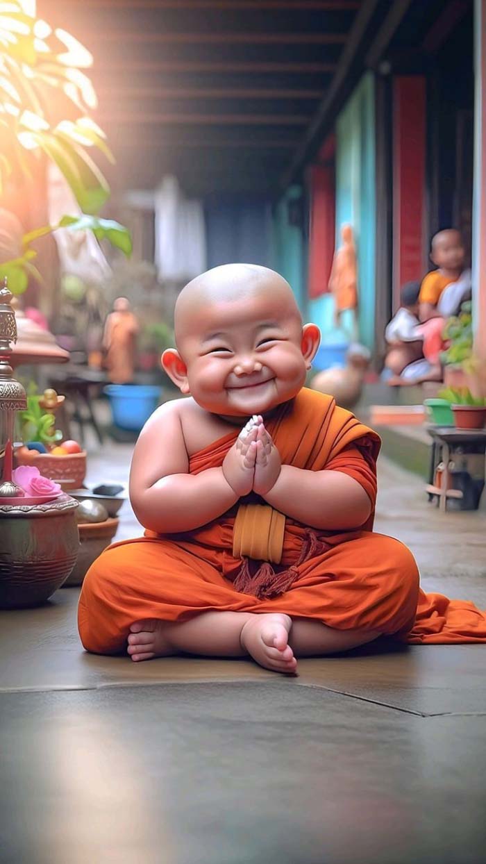 avatar chú tiểu ôm bình