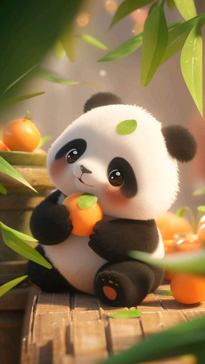 avatar đôi gấu trúc cute