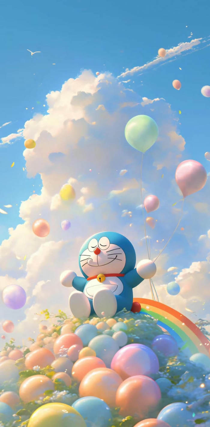 avatar doraemon màu xanh