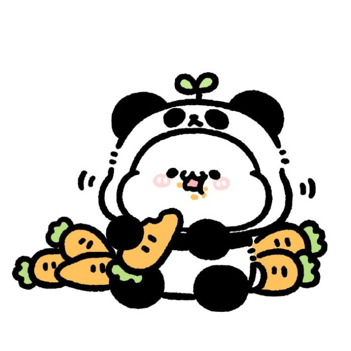 avatar gấu trúc cute ngầu