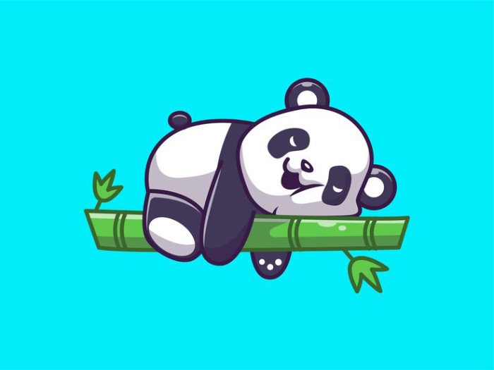 avatar gấu trúc đen trắng