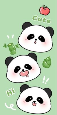 avatar gấu trúc đội mũ len