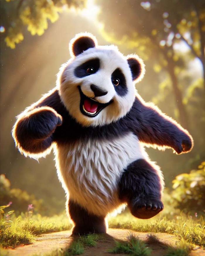avatar gấu trúc ngầu cho nam
