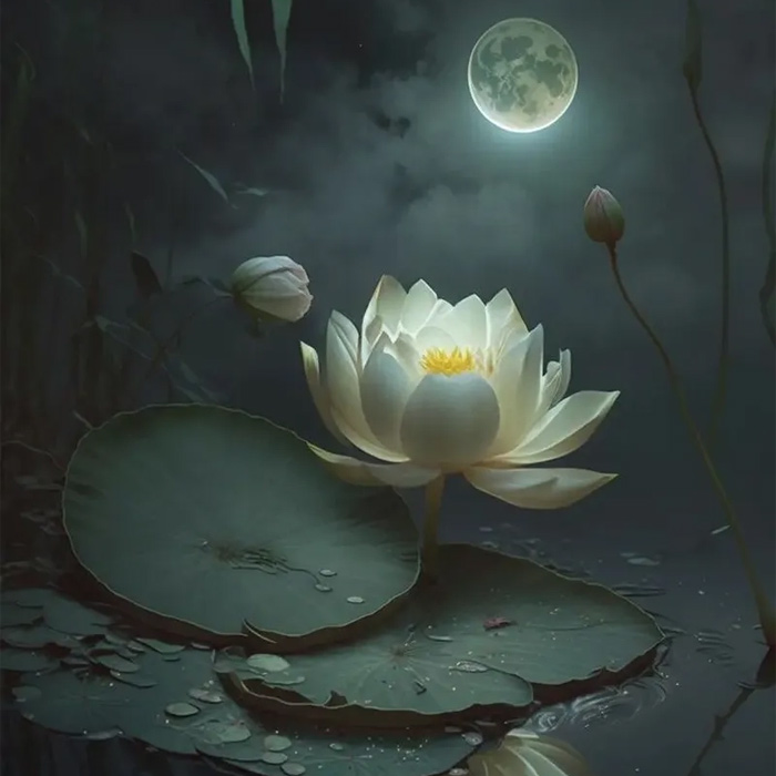 Hình ảnh avatar đen và mặt trăng
