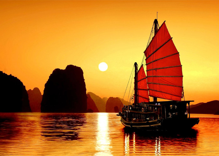 avatar hoàng hôn và bạn thân trên vịnh hạ long