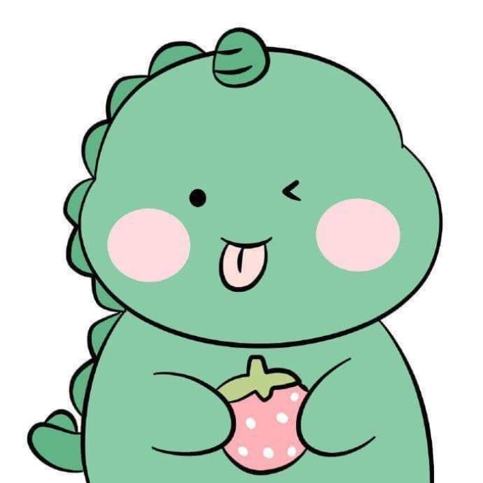 avatar khủng long xanh cute