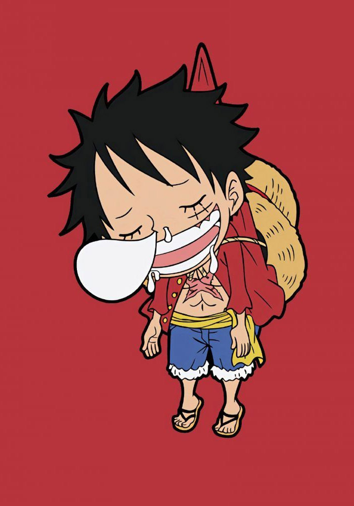 Avatar Luffy chibi siêu đáng yêu