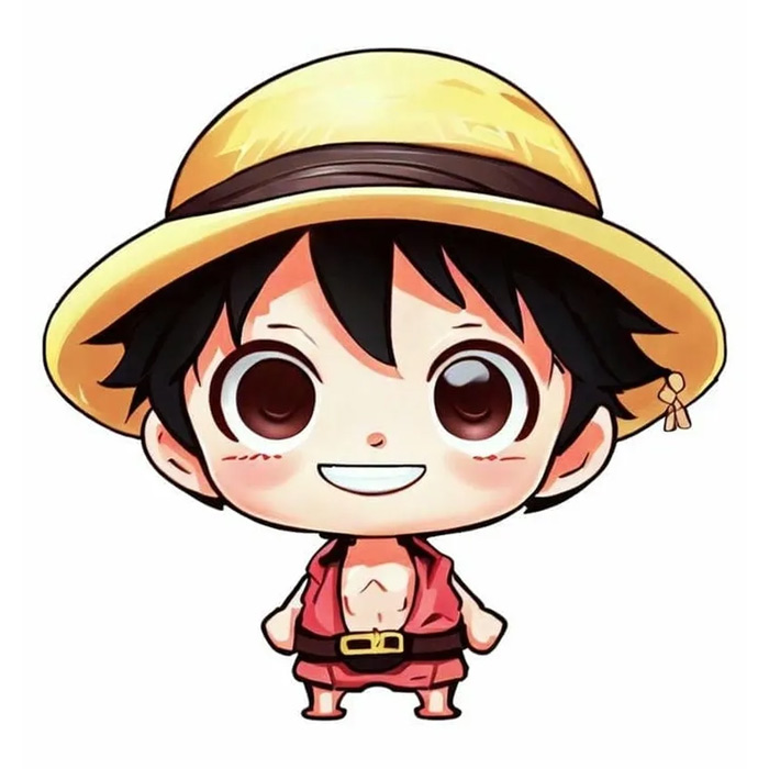 Lạc lối trong sự dễ thương của avatar Luffy chibi này