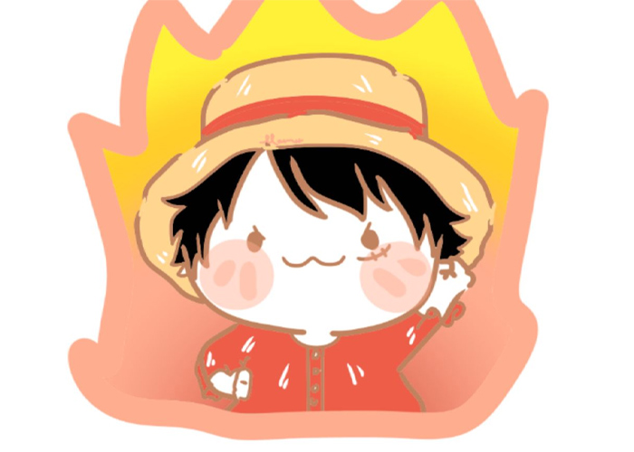 Siêu phẩm avatar Luffy chibi dành cho những tâm hồn dễ thương