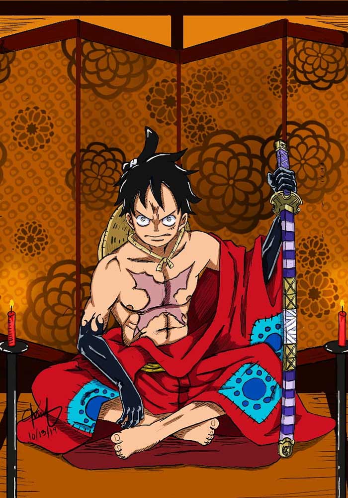 Chất lừ với avatar Luffy Wano