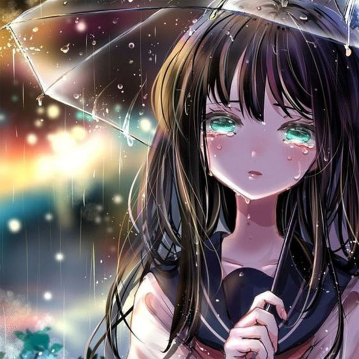 Avatar anime suy buồn khóc