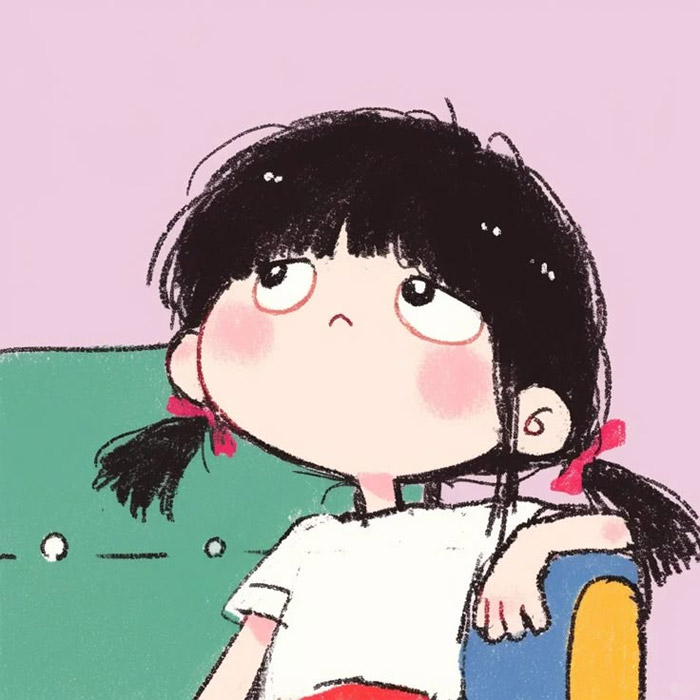 avatar xàm khó đỡ ảnh bựa cô gái ngồi thẫn thờ