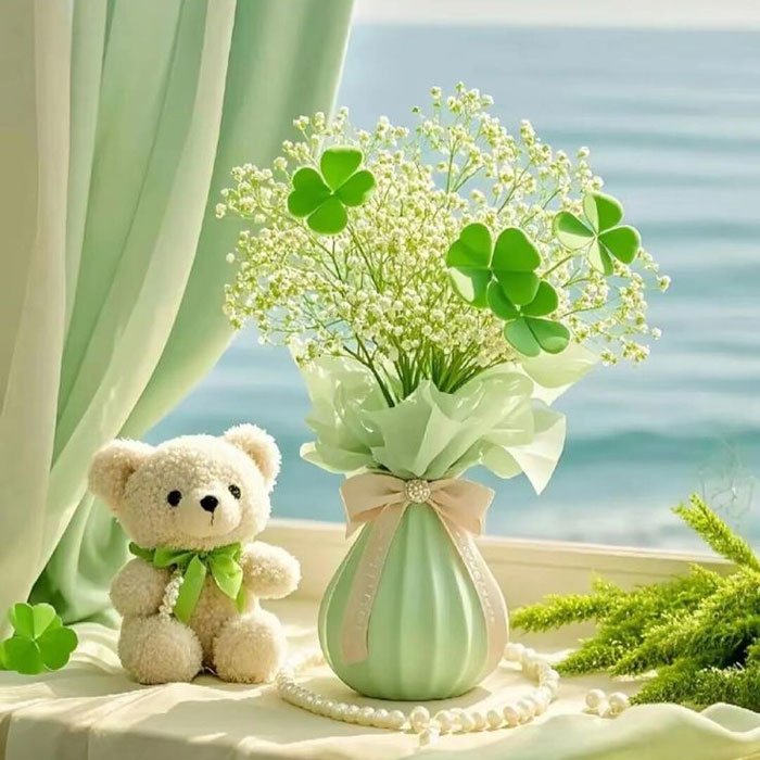 Avatar cỏ 4 lá cute biểu tượng của sự đáng yêu và hy vọng