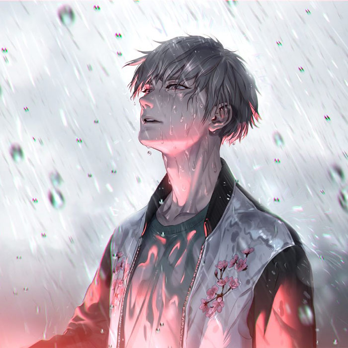 pfp anime nam buồn