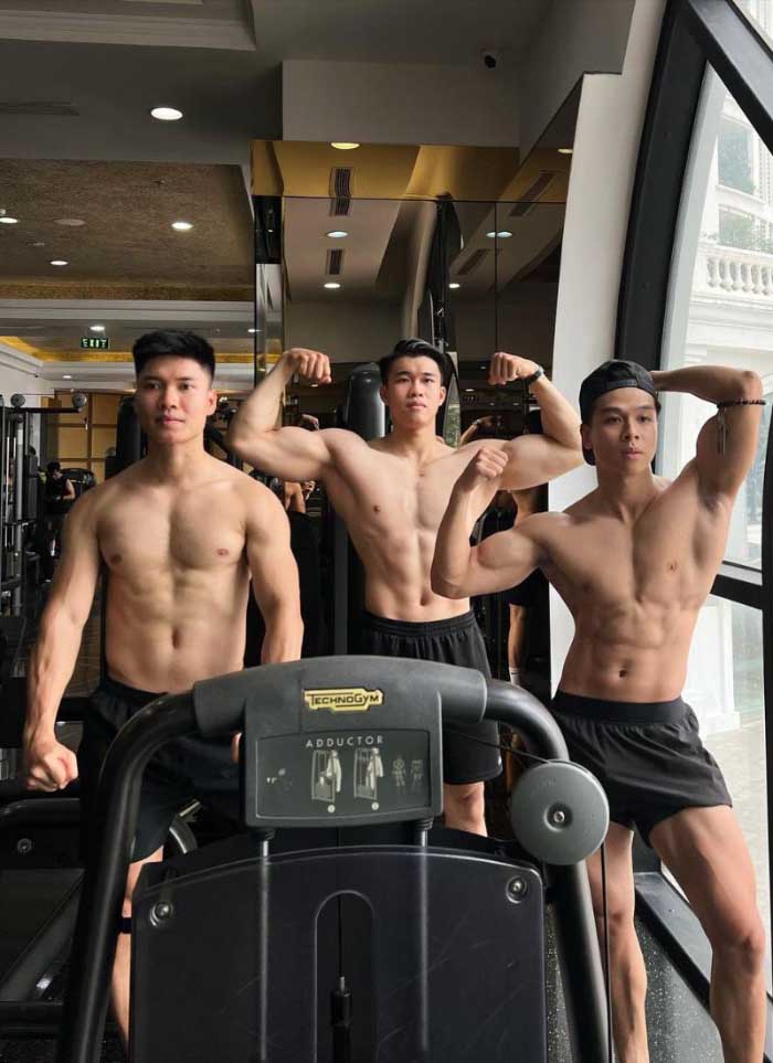 ảnh 6 múi 3 người