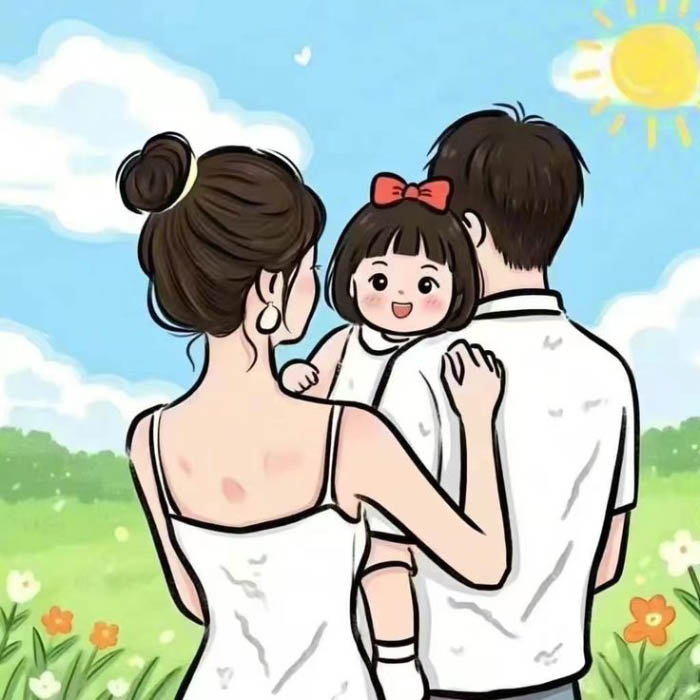 ảnh gia đình 3 người