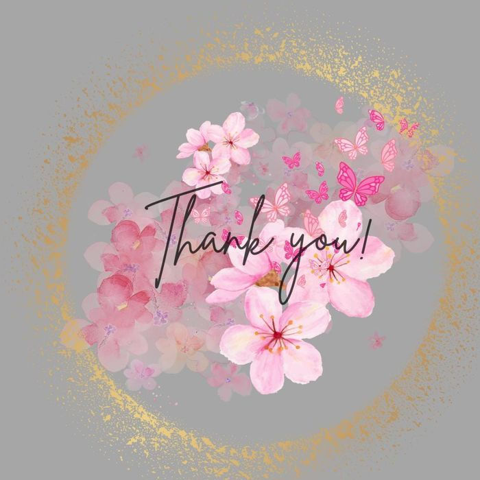 Ảnh cảm ơn bằng hình hoa