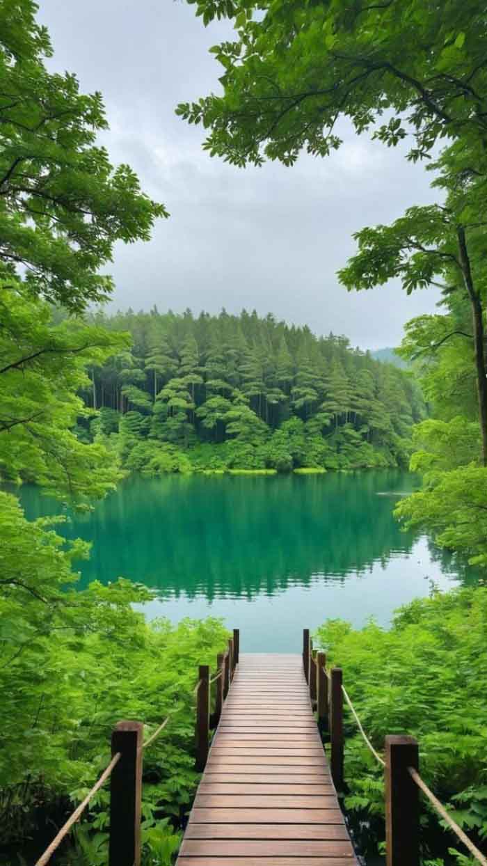 Ảnh cây xanh mùa đông