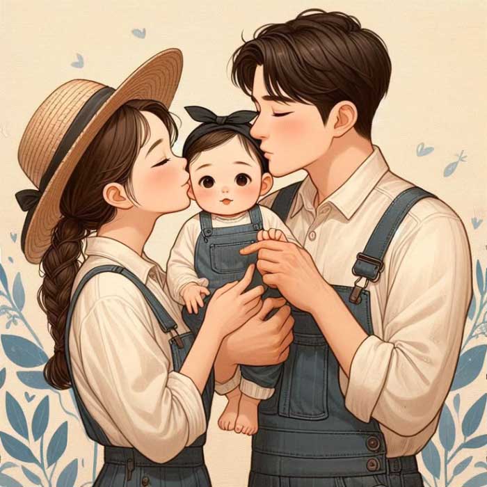 ảnh gia đình mùa đông