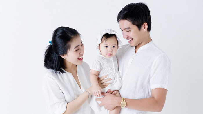 ảnh gia đình ngày tết