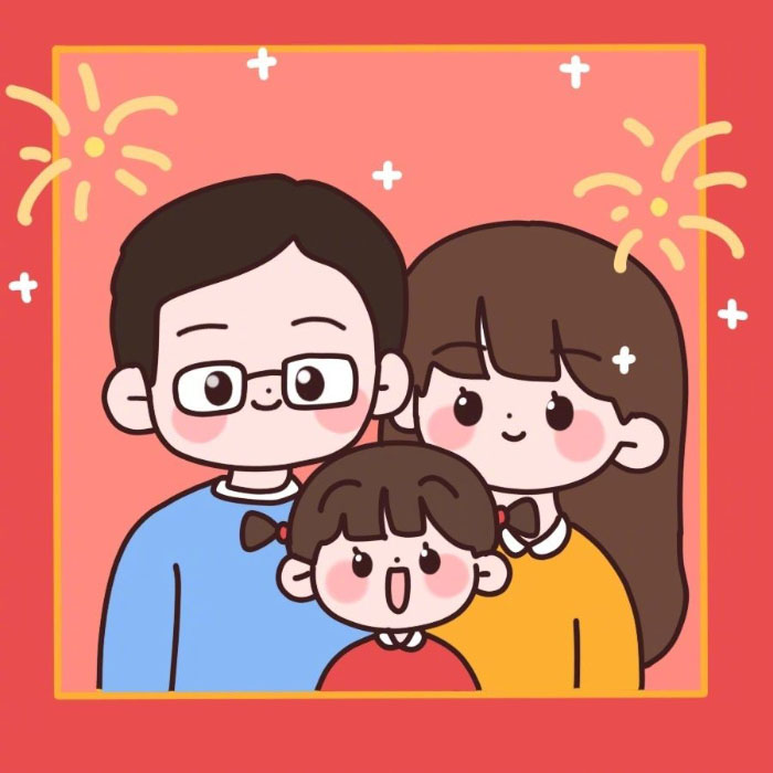 ảnh gia đình tết