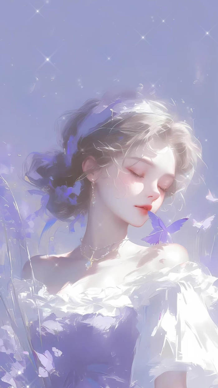 Ảnh tím cô gái