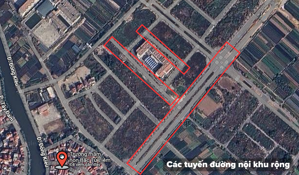 Phân khu DV09 có hạ tầng giao thông rộng rãi