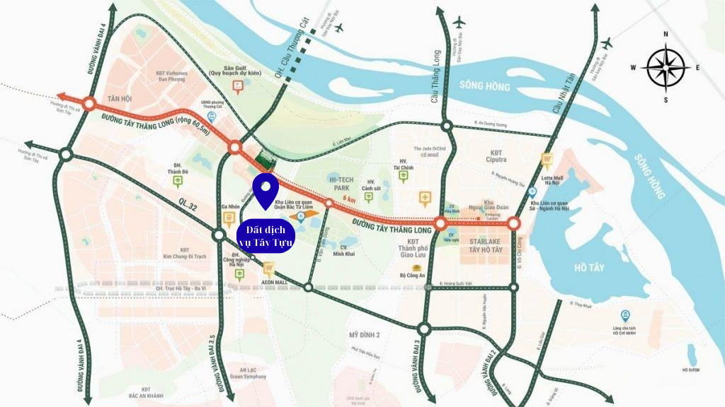 Phân khu DV4 với vị trí đắc địa, ở giữa trung tâm