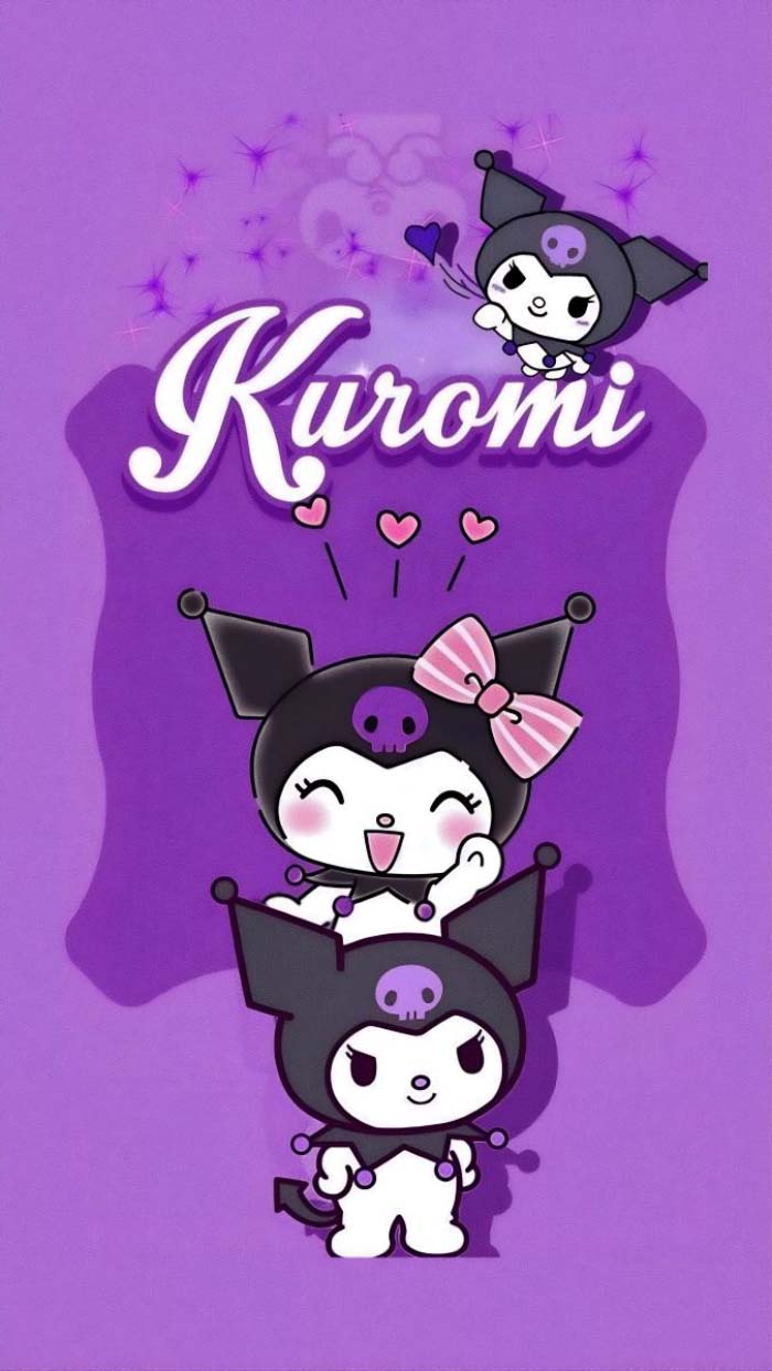 Ảnh kuromi màu hồng