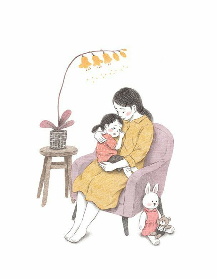 Ảnh mẹ đọc sách cho con nghe