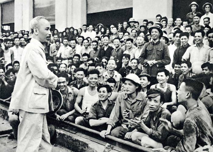 Bác Hồ và đoàn đại biểu Quốc hội