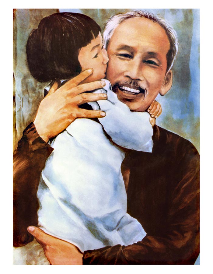 Bác Hồ với các cháu học sinh