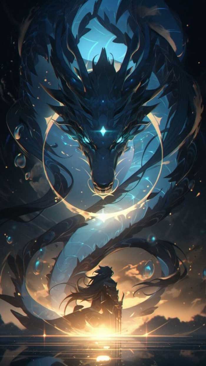 Ảnh con rồng ánh sáng