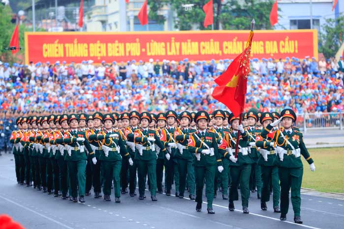 Hình ảnh diễu binh đẹp mắt