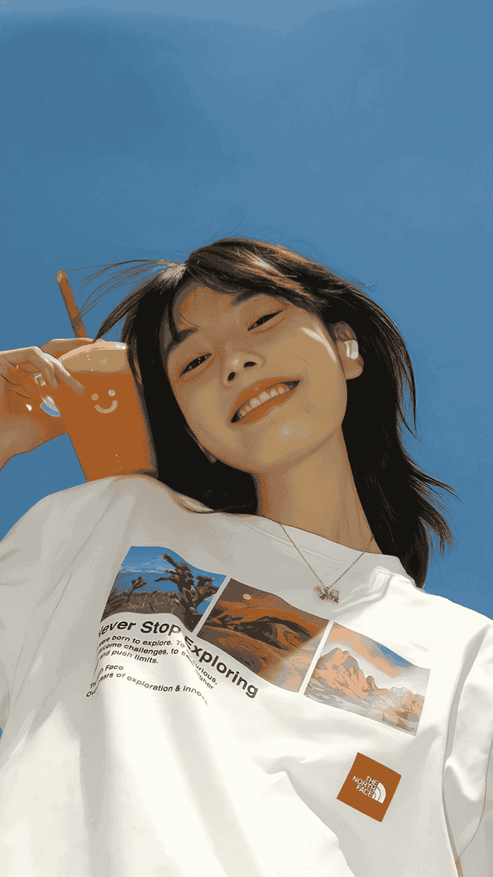 Hình ảnh gái cute phong cách hiện đại, thời trang sành điệu